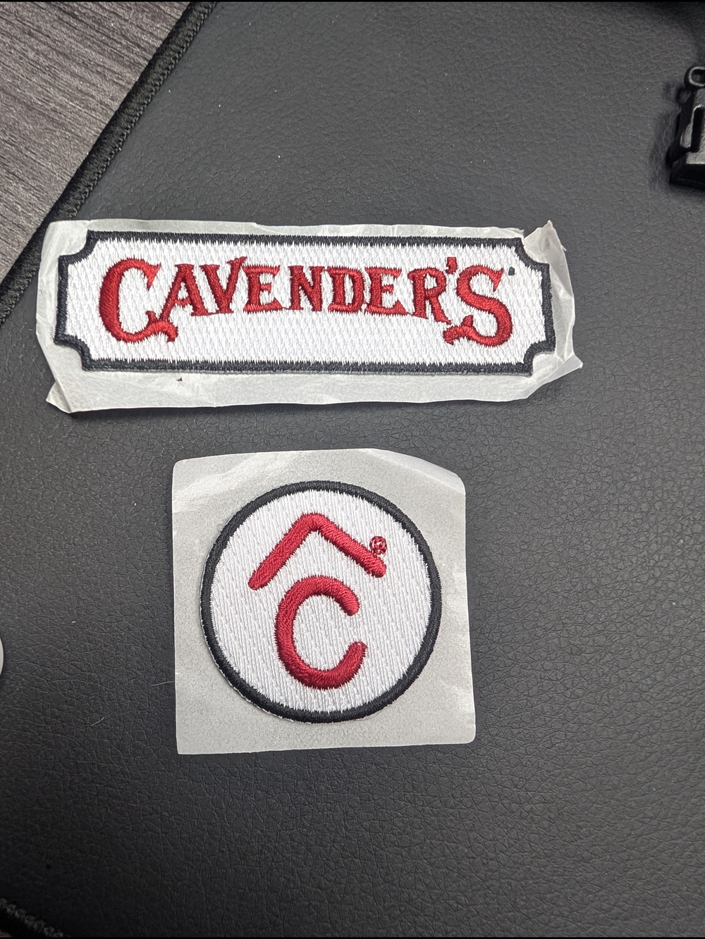 Cavender's Women's Patch Hat - White & Red Embroidered Logo